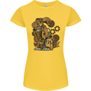 Steampunk Rabbit Womens Petite Cut T-Shirt Yellow