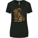 Steampunk Rabbit Womens Wider Cut T-Shirt Black