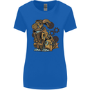 Steampunk Rabbit Womens Wider Cut T-Shirt Royal Blue