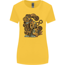 Steampunk Rabbit Womens Wider Cut T-Shirt Yellow