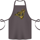 Steampunk Racing Car Cotton Apron 100% Organic Dark Grey