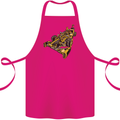 Steampunk Racing Car Cotton Apron 100% Organic Pink