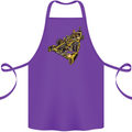 Steampunk Racing Car Cotton Apron 100% Organic Purple