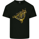 Steampunk Racing Car Kids T-Shirt Childrens Black