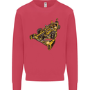 Steampunk Racing Car Mens Sweatshirt Jumper Heliconia