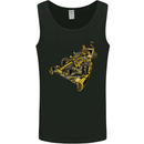 Steampunk Racing Car Mens Vest Tank Top Black