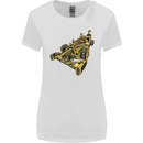 Steampunk Racing Car Womens Wider Cut T-Shirt White