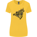 Steampunk Racing Car Womens Wider Cut T-Shirt Yellow