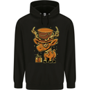 Steampunk Reindeer Funny Christmas Childrens Kids Hoodie Black