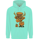 Steampunk Reindeer Funny Christmas Childrens Kids Hoodie Peppermint