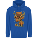Steampunk Reindeer Funny Christmas Childrens Kids Hoodie Royal Blue