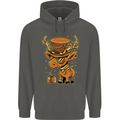 Steampunk Reindeer Funny Christmas Childrens Kids Hoodie Storm Grey