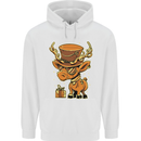 Steampunk Reindeer Funny Christmas Childrens Kids Hoodie White