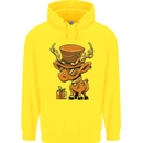 Steampunk Reindeer Funny Christmas Childrens Kids Hoodie Yellow