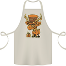 Steampunk Reindeer Funny Christmas Cotton Apron 100% Organic Natural