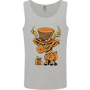 Steampunk Reindeer Funny Christmas Mens Vest Tank Top Sports Grey
