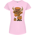 Steampunk Reindeer Funny Christmas Womens Petite Cut T-Shirt Light Pink