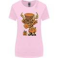 Steampunk Reindeer Funny Christmas Womens Wider Cut T-Shirt Light Pink