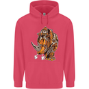 Steampunk Rhino Rhinoceros Childrens Kids Hoodie Heliconia