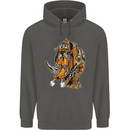 Steampunk Rhino Rhinoceros Childrens Kids Hoodie Storm Grey