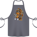 Steampunk Rhino Rhinoceros Cotton Apron 100% Organic Steel