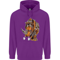 Steampunk Rhino Rhinoceros Mens 80% Cotton Hoodie Purple