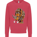 Steampunk Rhino Rhinoceros Mens Sweatshirt Jumper Heliconia