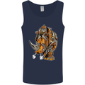 Steampunk Rhino Rhinoceros Mens Vest Tank Top Navy Blue