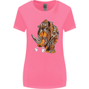 Steampunk Rhino Rhinoceros Womens Wider Cut T-Shirt Azalea