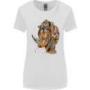 Steampunk Rhino Rhinoceros Womens Wider Cut T-Shirt White