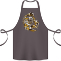 Steampunk Scorpion Cotton Apron 100% Organic Dark Grey