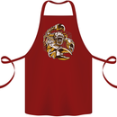 Steampunk Scorpion Cotton Apron 100% Organic Maroon