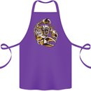 Steampunk Scorpion Cotton Apron 100% Organic Purple