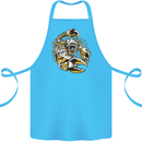 Steampunk Scorpion Cotton Apron 100% Organic Turquoise