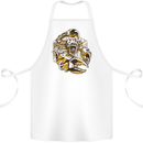Steampunk Scorpion Cotton Apron 100% Organic White