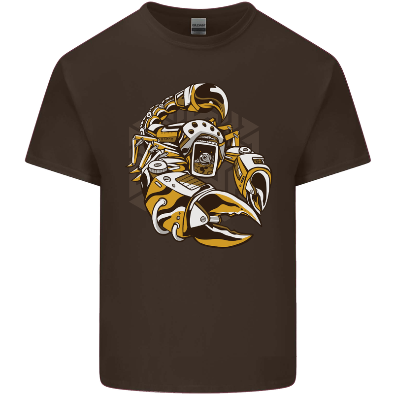 Steampunk Scorpion Kids T-Shirt Childrens Chocolate