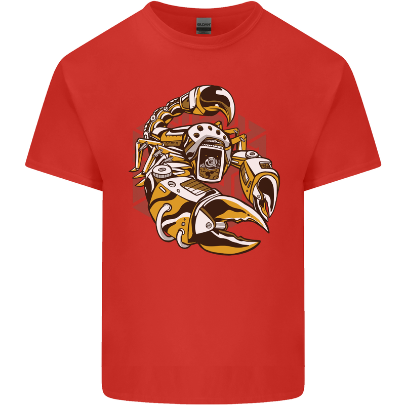 Steampunk Scorpion Kids T-Shirt Childrens Red