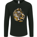 Steampunk Scorpion Mens Long Sleeve T-Shirt Black