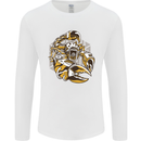 Steampunk Scorpion Mens Long Sleeve T-Shirt White