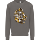 Steampunk Scorpion Mens Sweatshirt Jumper Charcoal