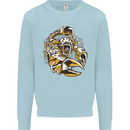 Steampunk Scorpion Mens Sweatshirt Jumper Light Blue