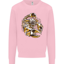 Steampunk Scorpion Mens Sweatshirt Jumper Light Pink