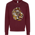 Steampunk Scorpion Mens Sweatshirt Jumper Maroon