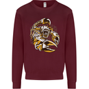 Steampunk Scorpion Mens Sweatshirt Jumper Maroon