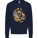 Steampunk Scorpion Mens Sweatshirt Jumper Navy Blue