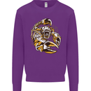 Steampunk Scorpion Mens Sweatshirt Jumper Purple
