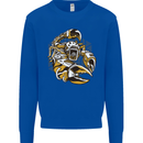 Steampunk Scorpion Mens Sweatshirt Jumper Royal Blue