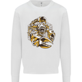 Steampunk Scorpion Mens Sweatshirt Jumper White