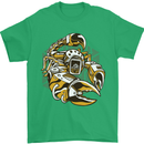 Steampunk Scorpion Mens T-Shirt Cotton Gildan Irish Green