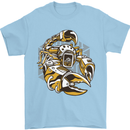 Steampunk Scorpion Mens T-Shirt Cotton Gildan Light Blue